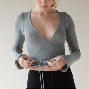 *sold* KD Dance viscose Wrap Knit Top